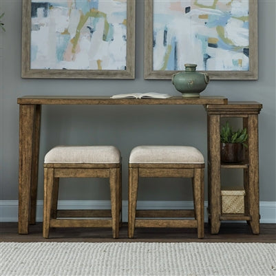 Console with 2 ottomans