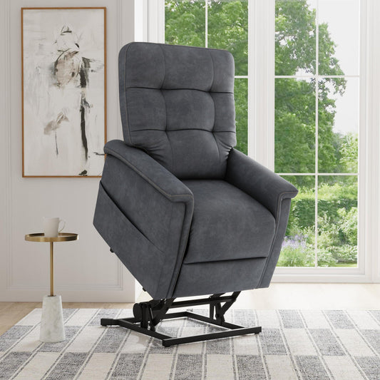Flex steel Diana Slate Fabric Power Lift Recliner