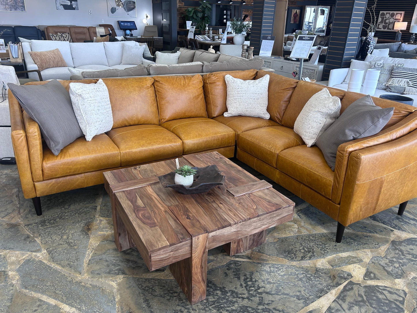 Ava Sectional Bomber Buff