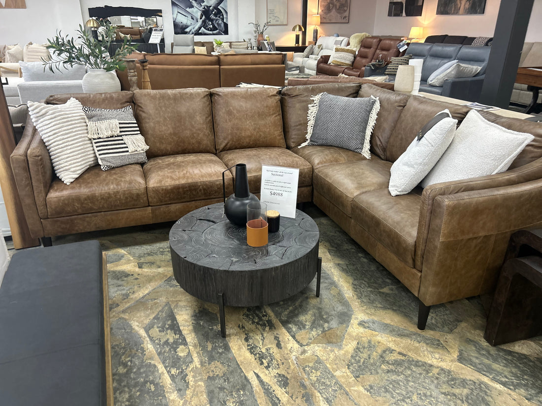 Ava Sectional in Cinnamon