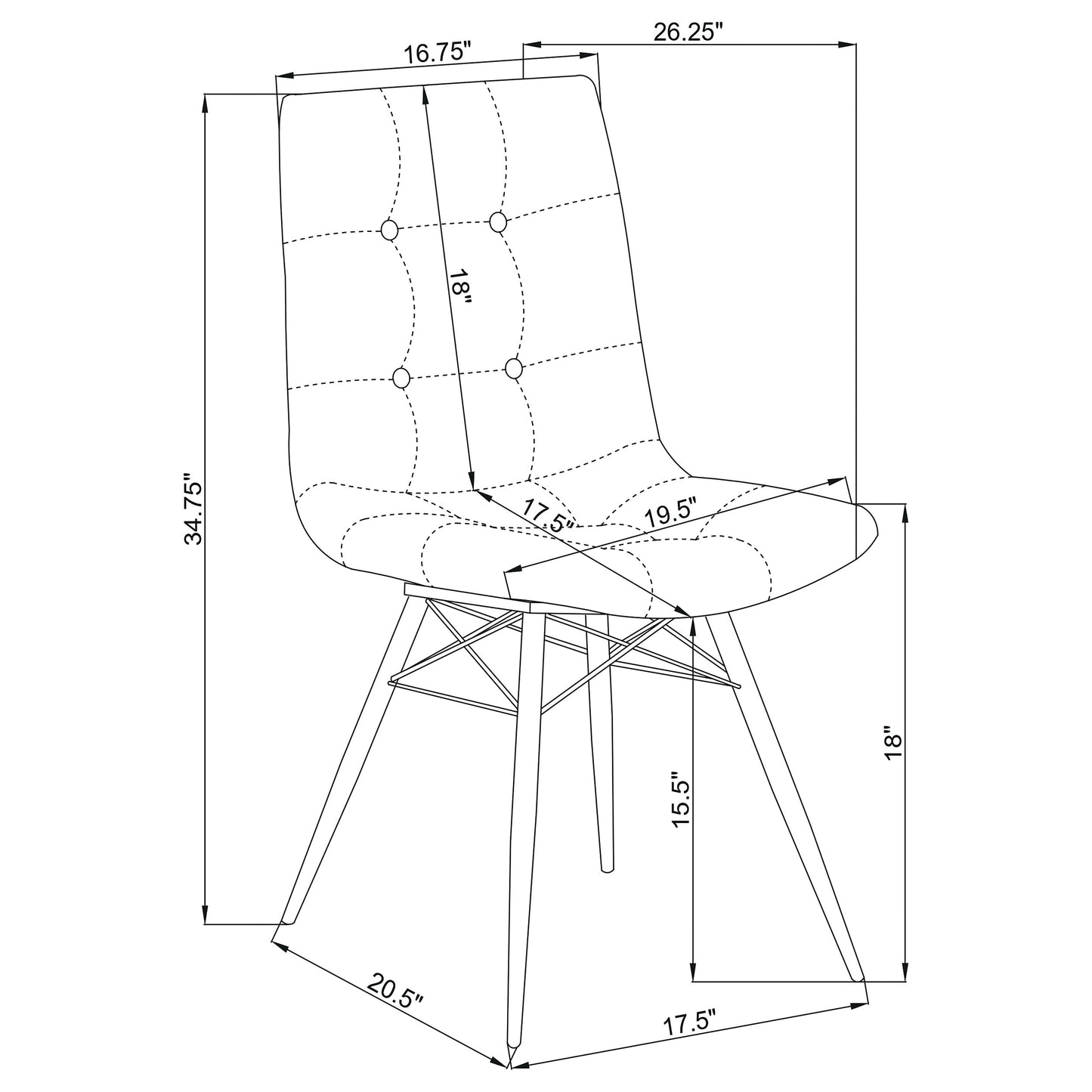 Aiken Tufted Dining Chair