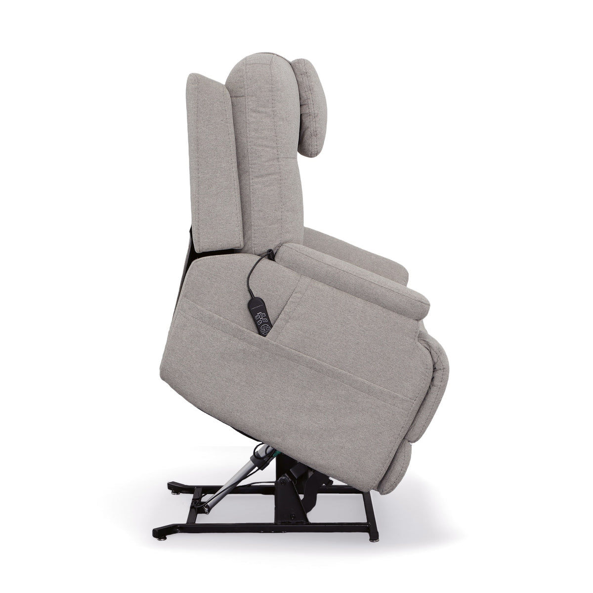 Flex Steel Zecliner Model 1 Dove Fabric Power Lift Sleep Chair
