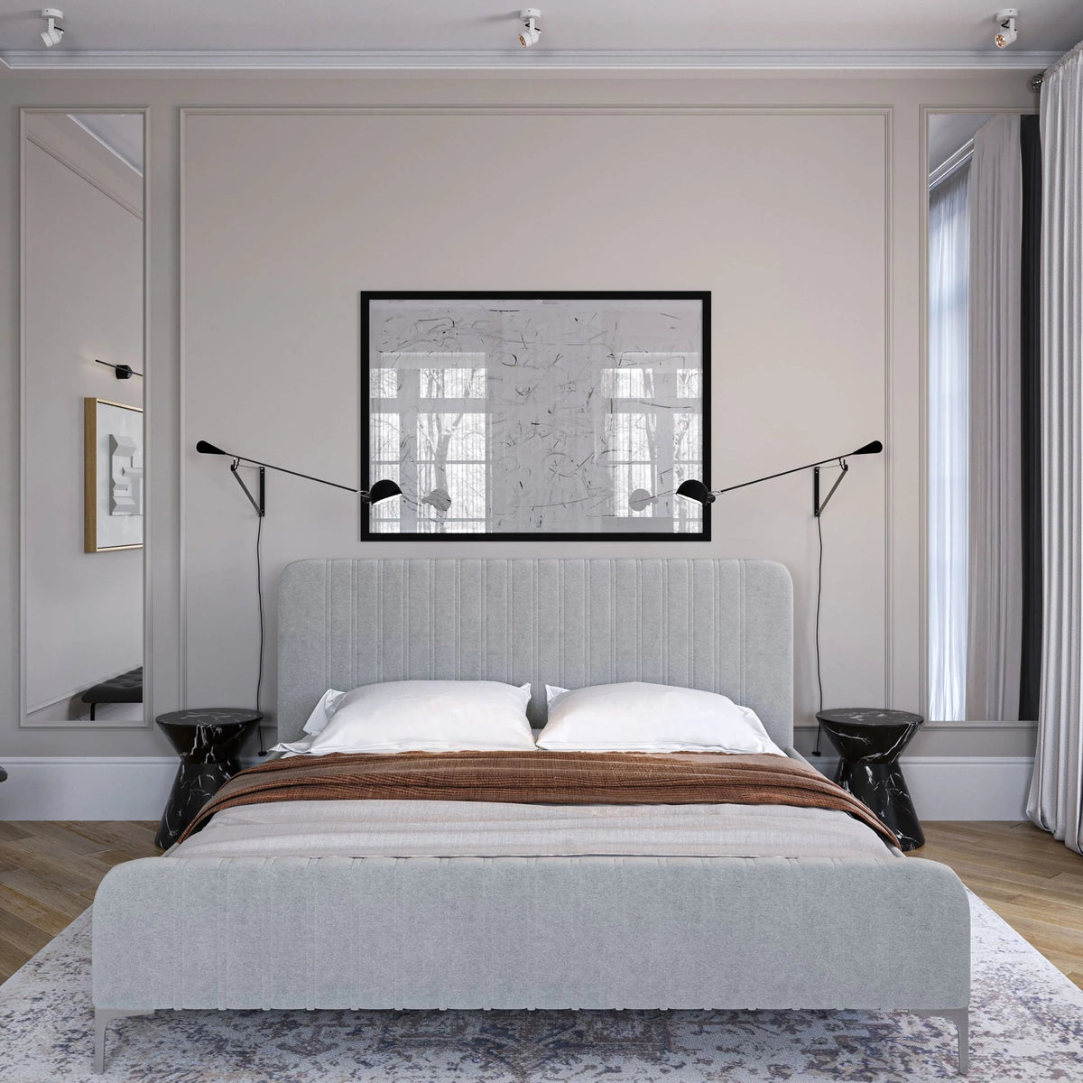 Suntan Modern King Bed