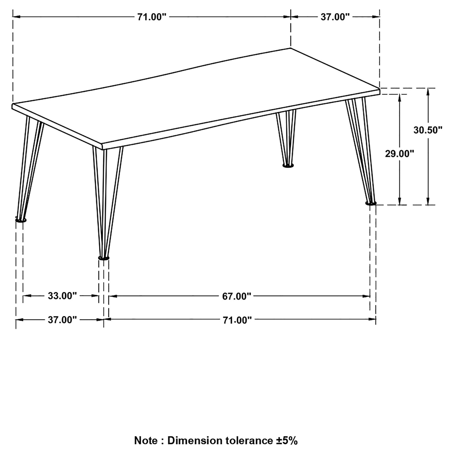 Sherman Rectangular Dining Table