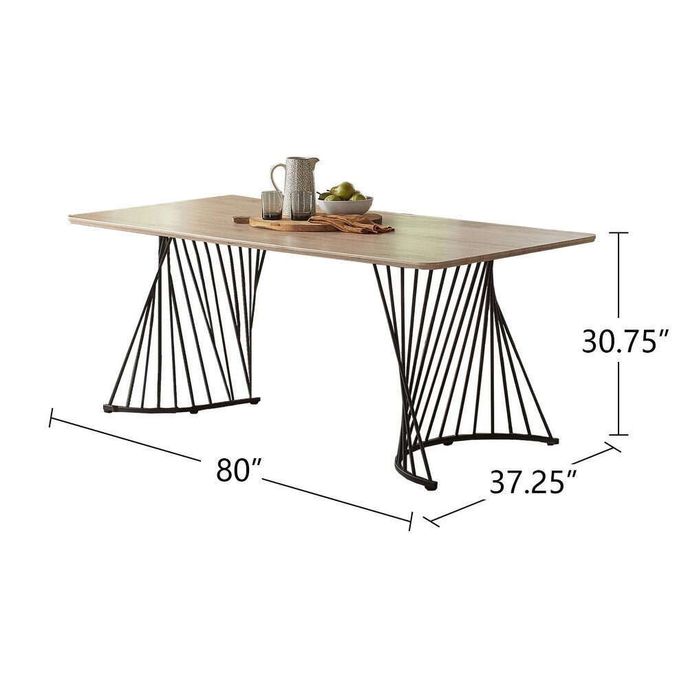 Lutus Swirl Base Dining Table