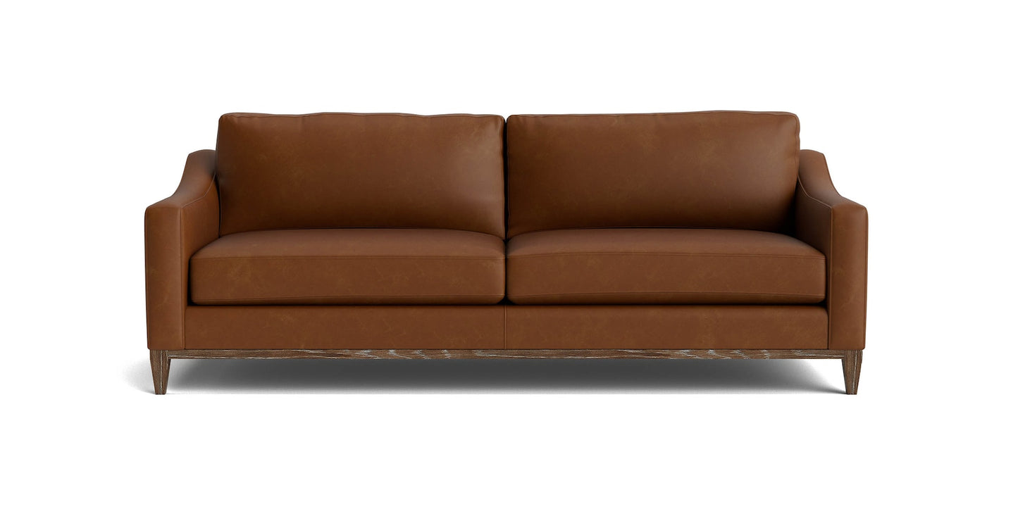 Bassett Loveseat Umber Leather