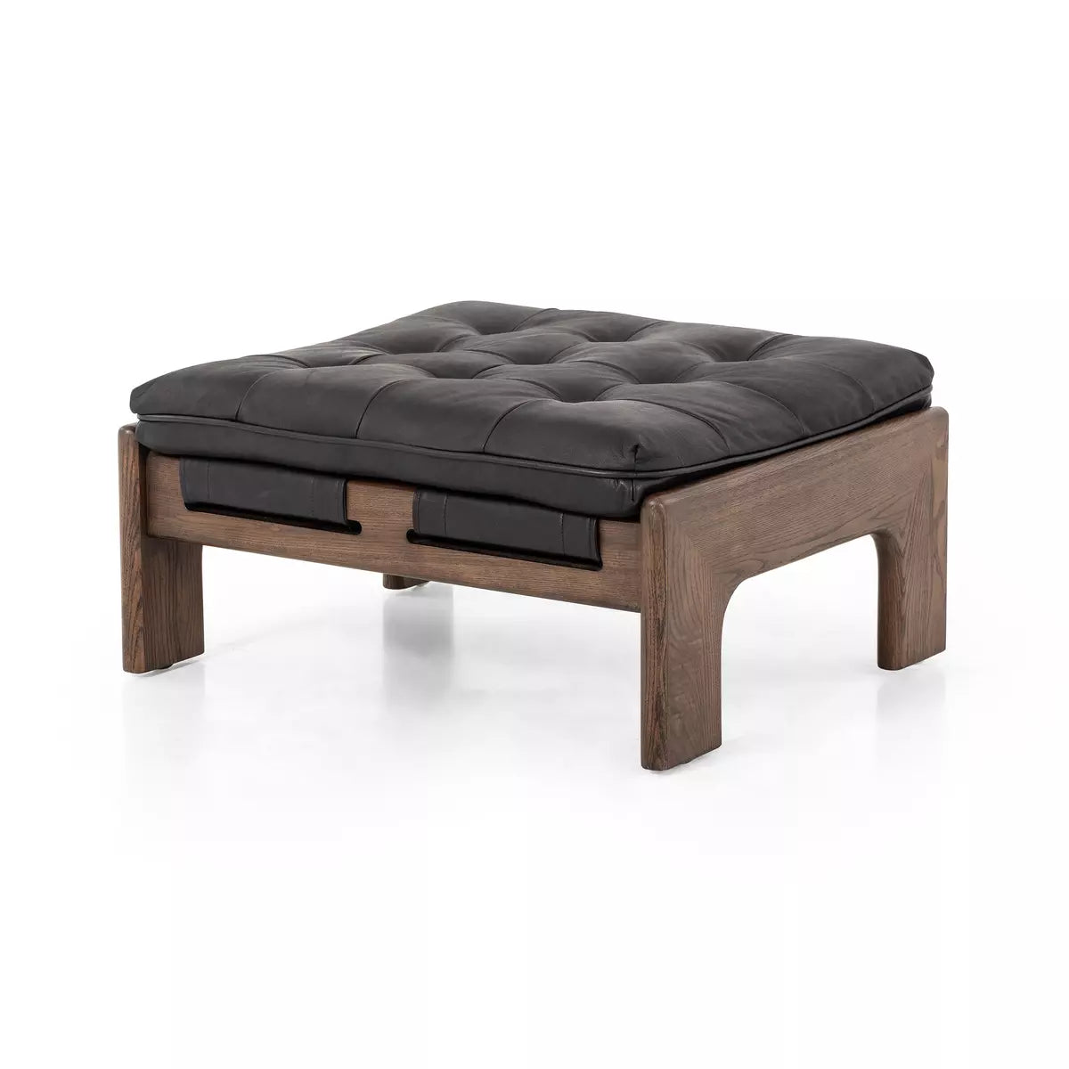 Halston Ottoman - Heirloom Black