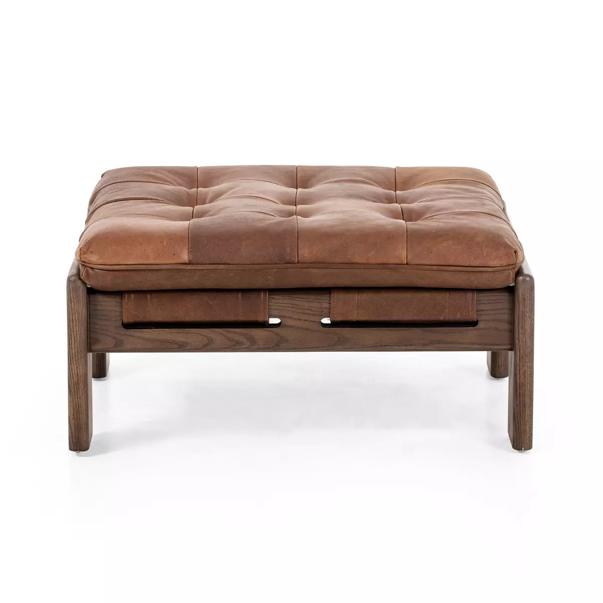 Halston Ottoman - Heirloom Sienna