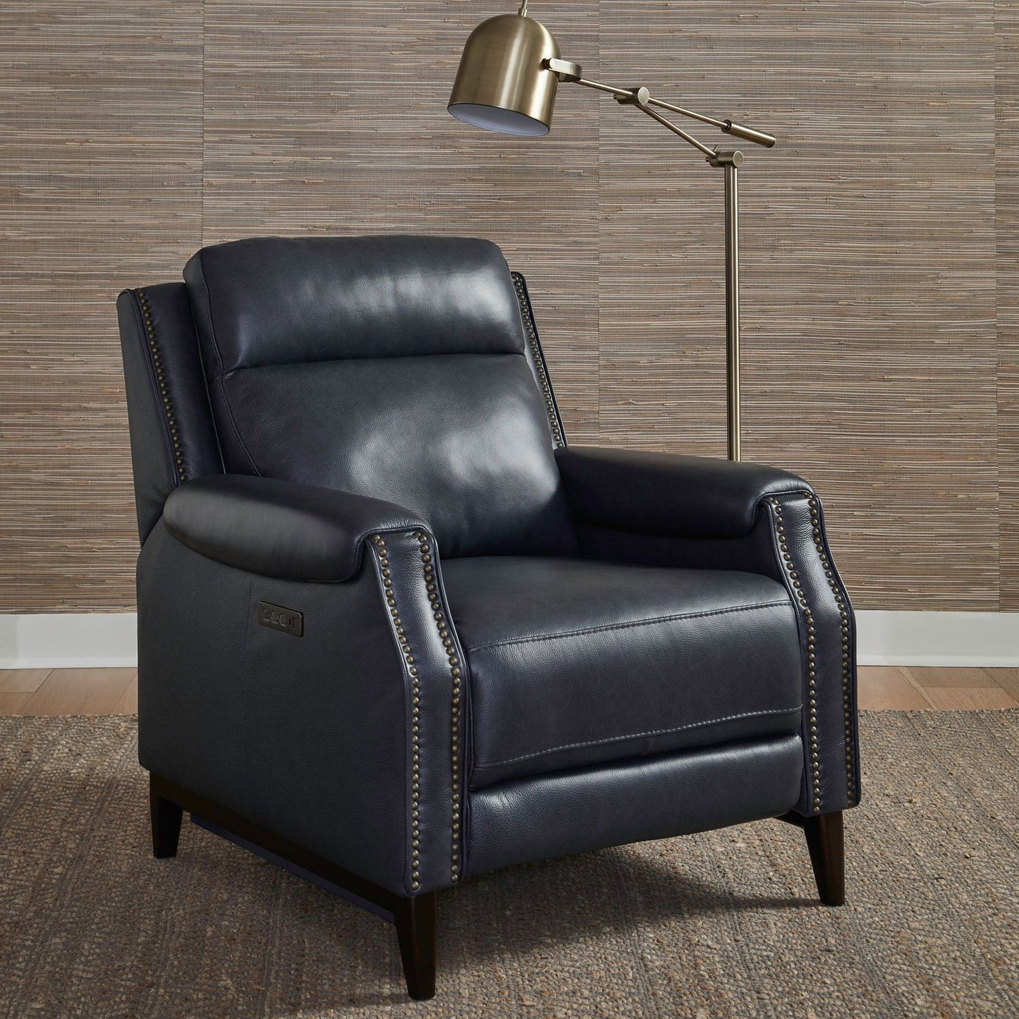 Push Back Vintage Leather Recliner