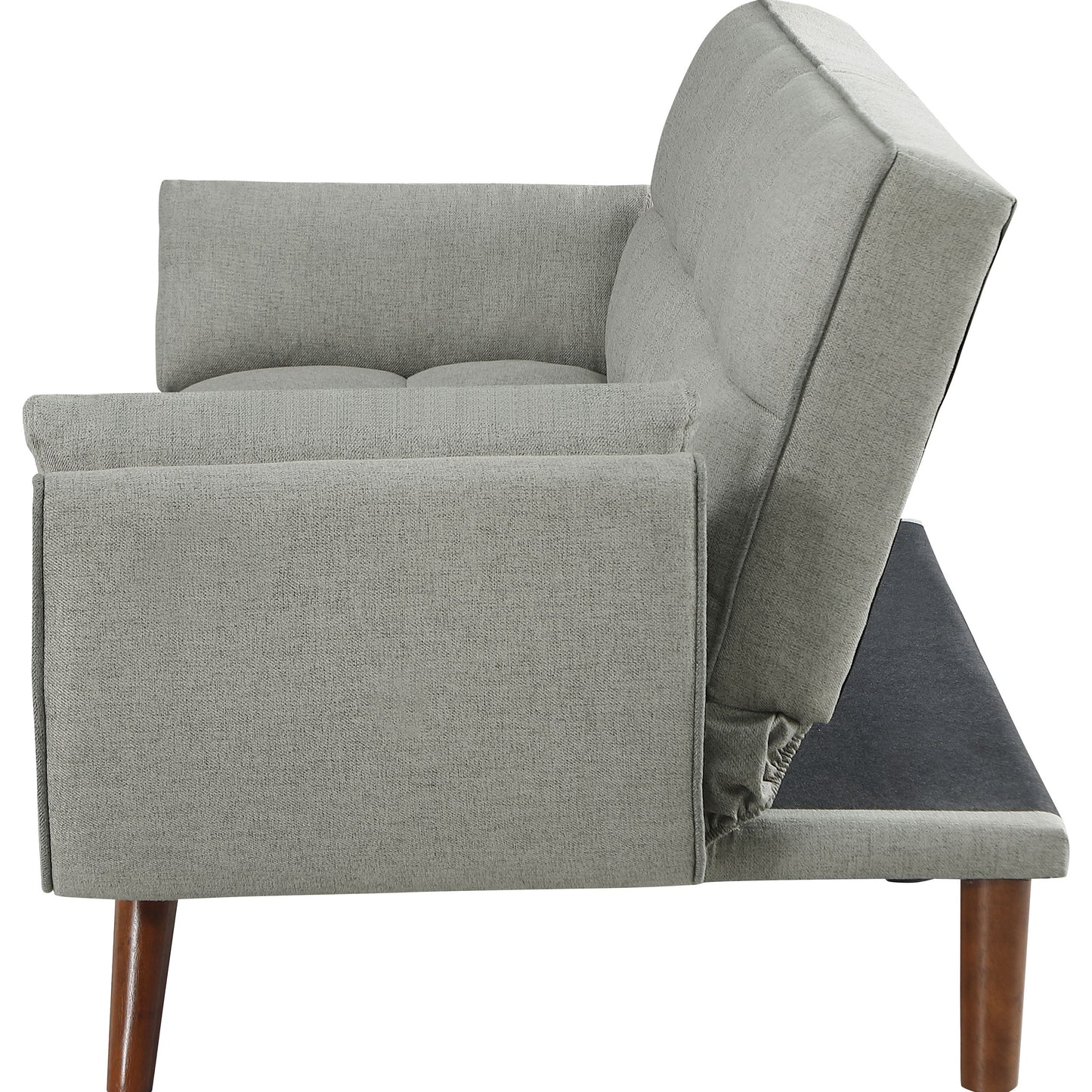 Caufield Upholstered Buscuit Tufted Covertible Sofa Bed