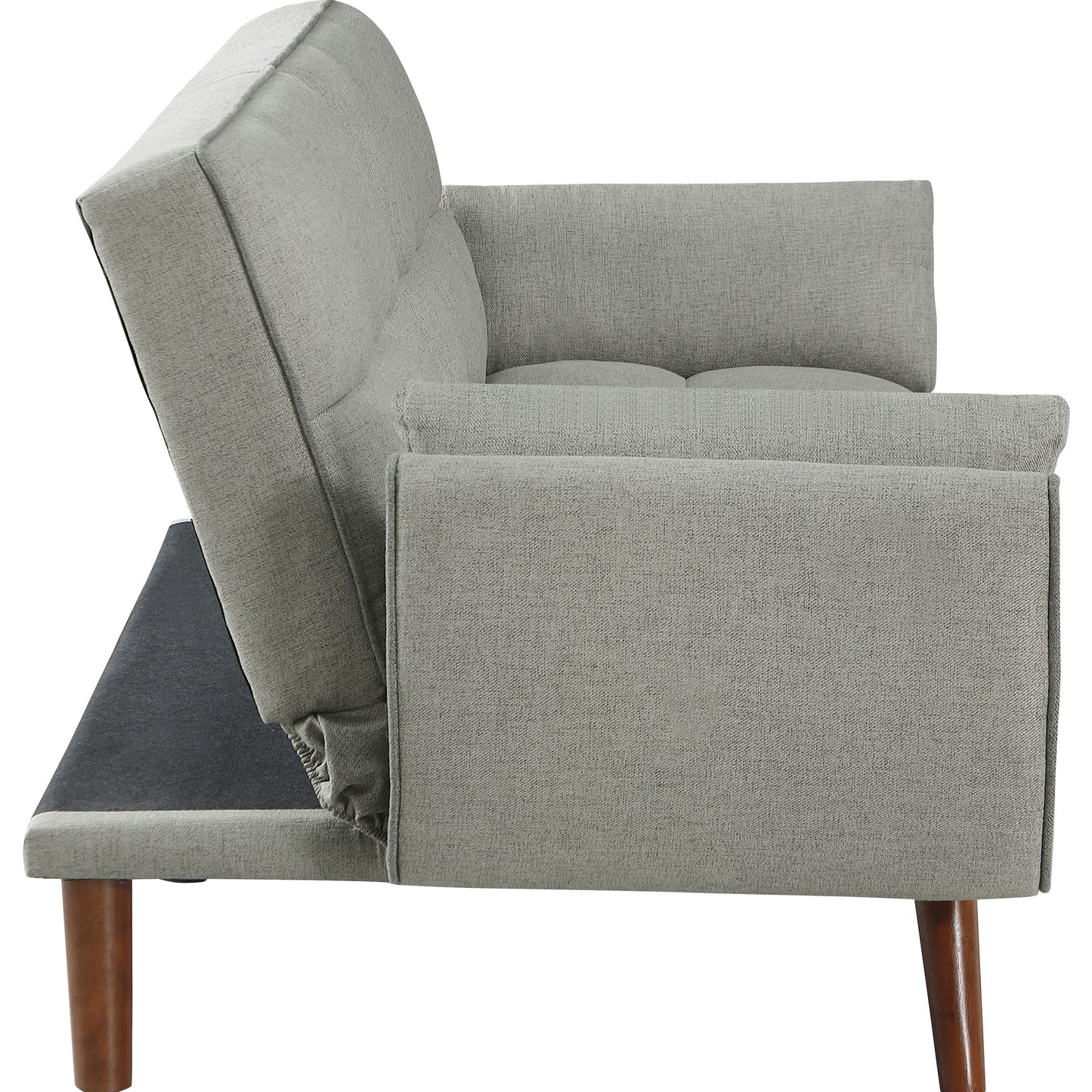 Caufield Upholstered Buscuit Tufted Covertible Sofa Bed