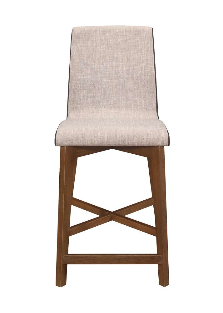 Logan Upholstered Fabric Counter Stool