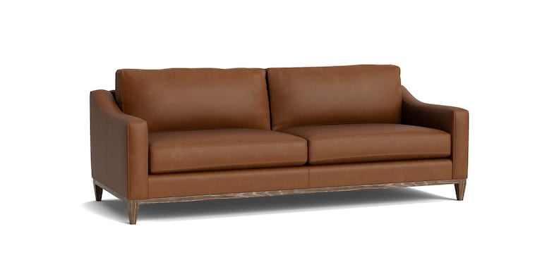 Bassett Loveseat Umber Leather