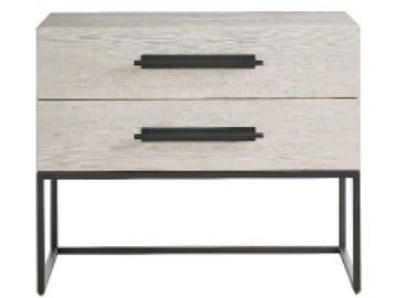 RIVER ROCK METAL BASE NIGHTSTAND