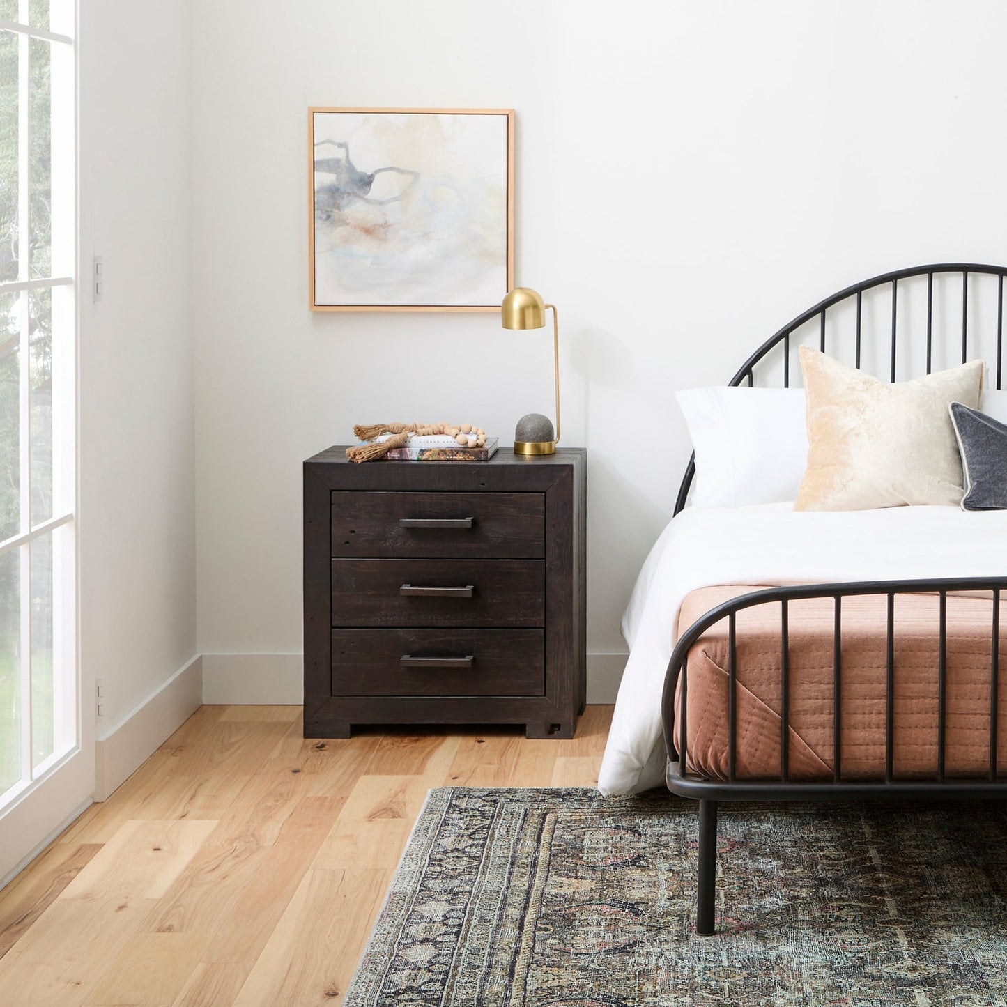 Four Hands Queen Metal bed Open Box