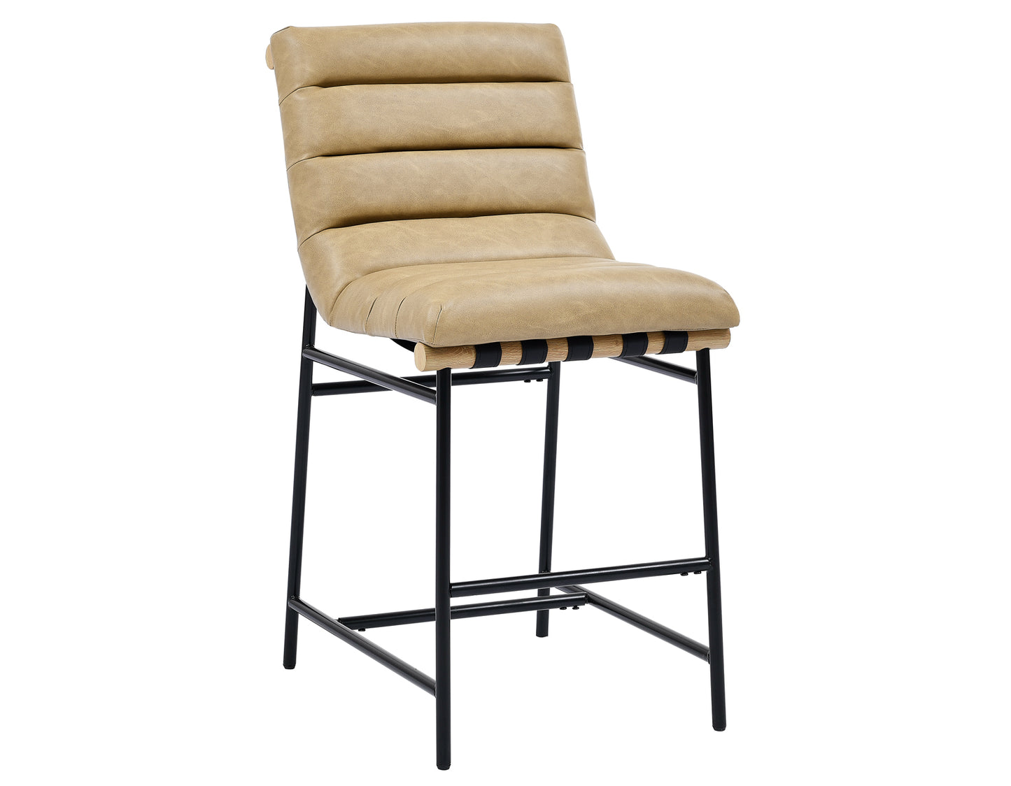 Vegan Leather Sand Counter Stools