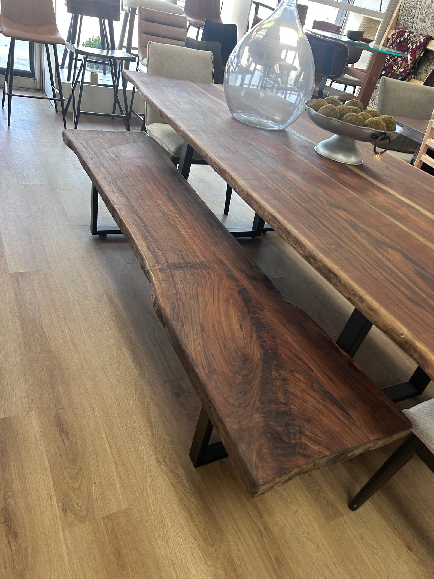 Heartwood Live Edge 7 Foot Bench