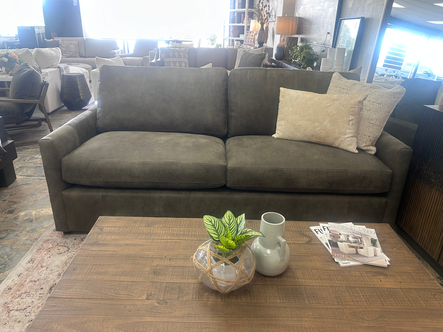 Savannah Sofa In Cambodia Olive