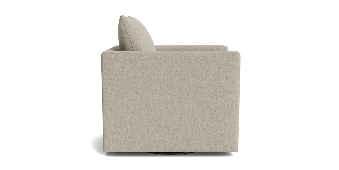 Beckham Thin Track Arm Swivel Chair