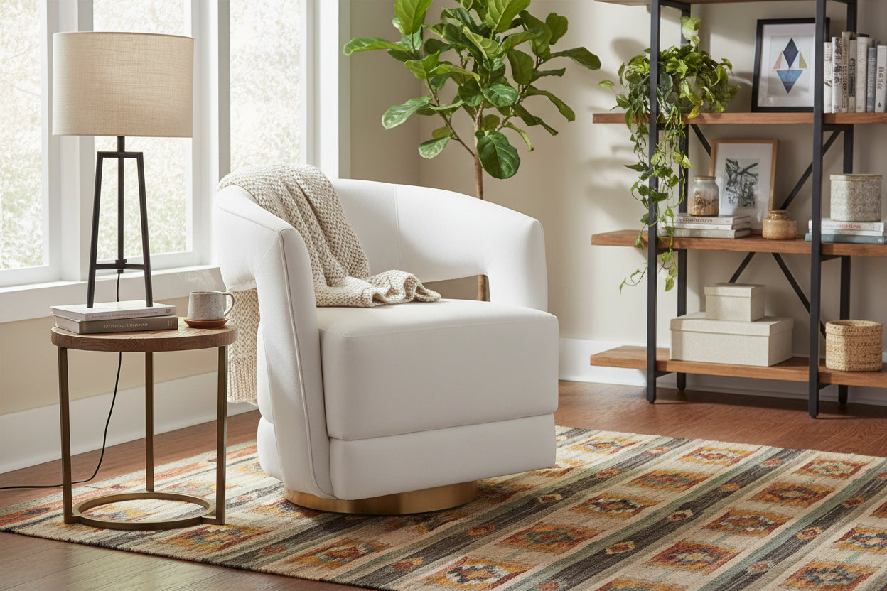 Maren Swivel Chair Curry and Company