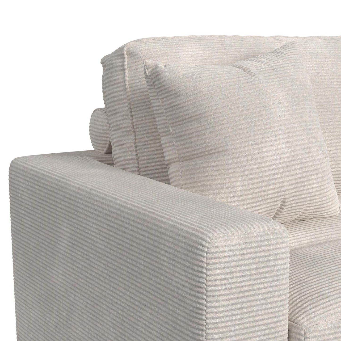 Mesa Sectional in Stone White