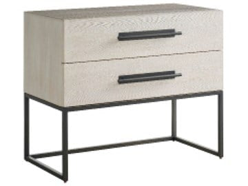 RIVER ROCK METAL BASE NIGHTSTAND