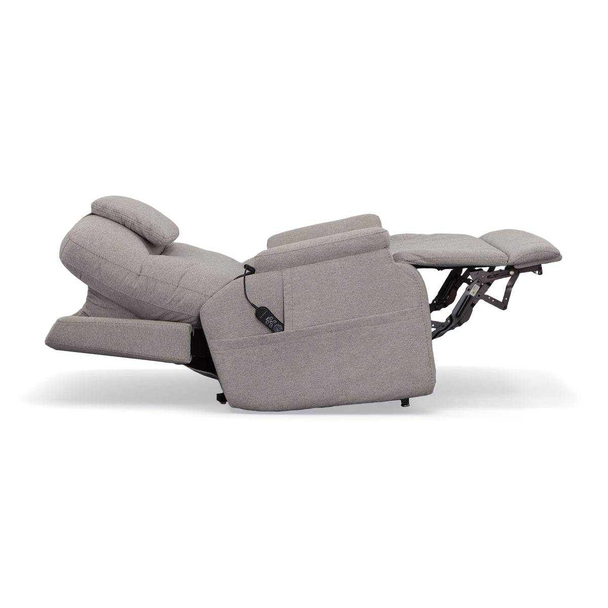 Flex Steel Zecliner Model 1 Dove Fabric Power Lift Sleep Chair