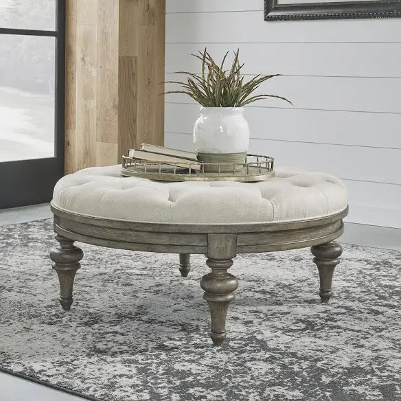 Round Traditional Ottoman