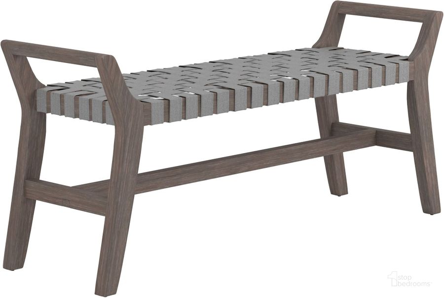 Victorville Woven Leatherette Bench
