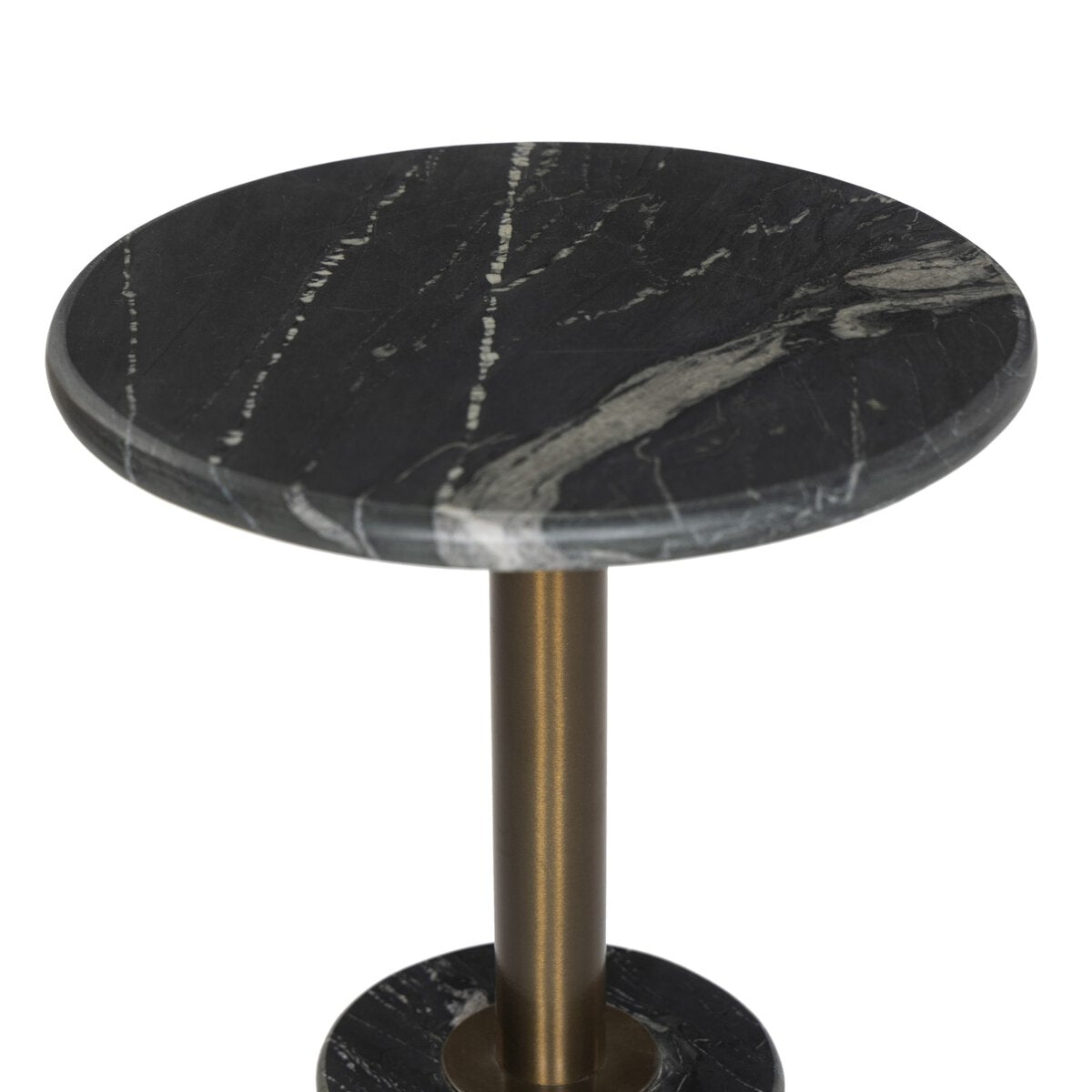 Reeves End Table Black Marble