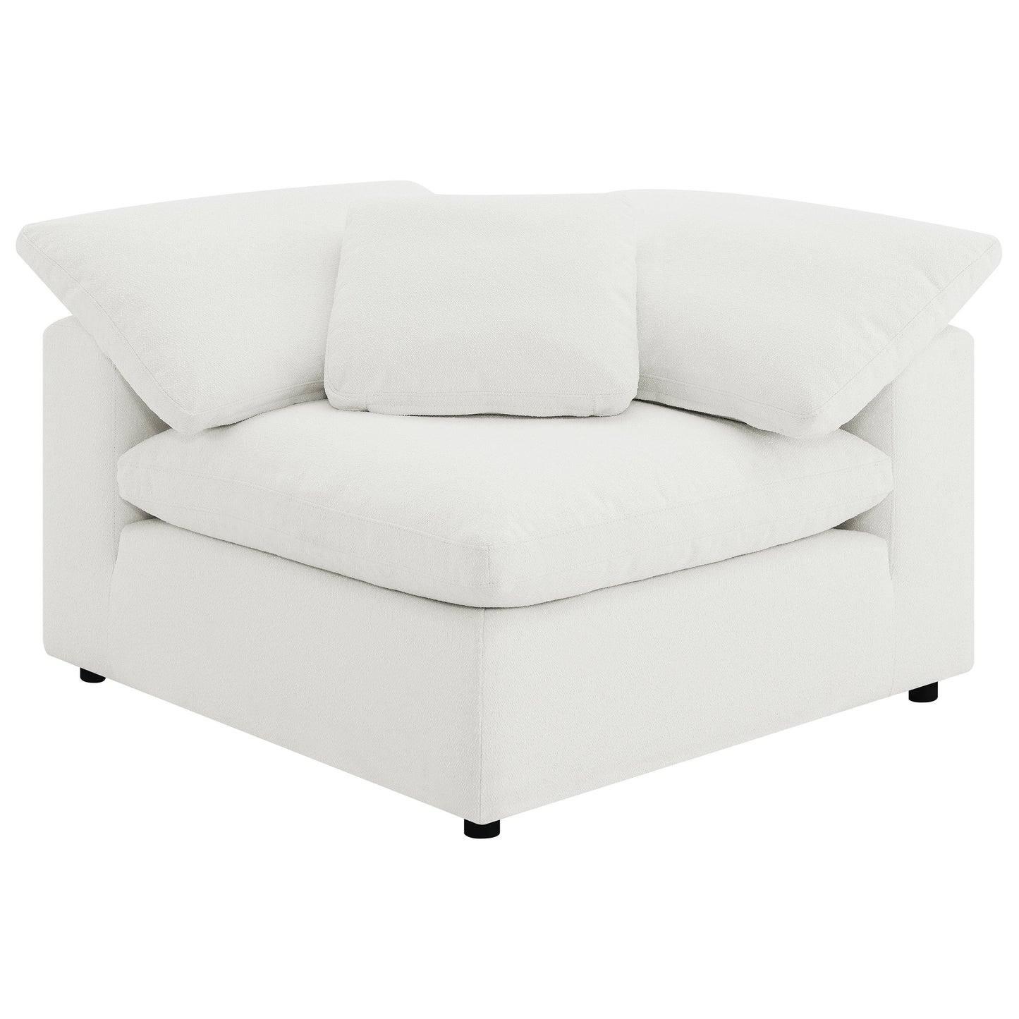 Winston Bone 4pc(2 corners 1 armless 1 ottoman) Modular Sectional High Performance Fabric
