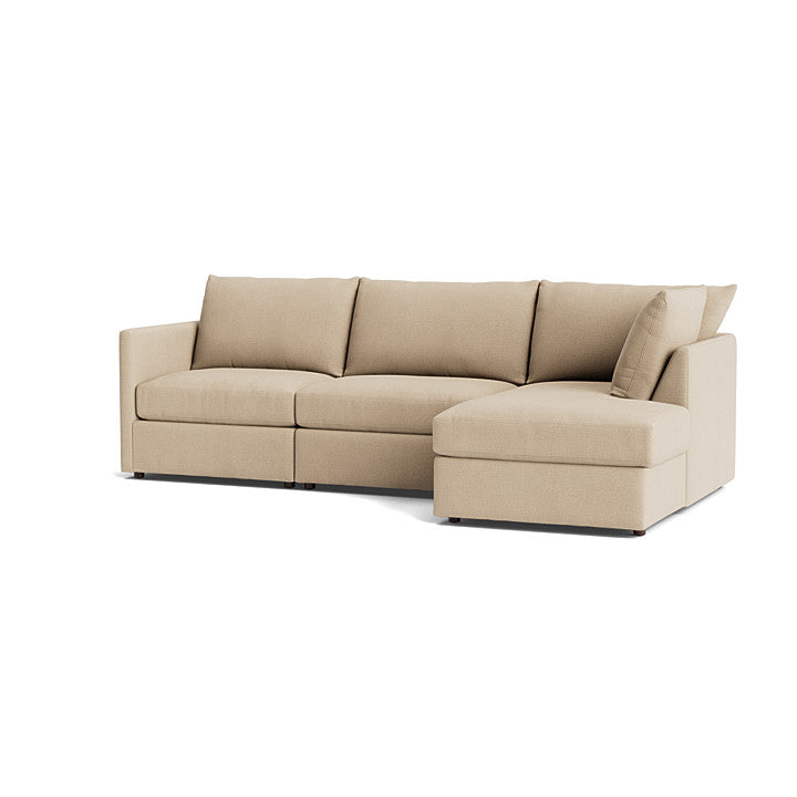Bassett Beckham 4pc modular Sectional wide arm