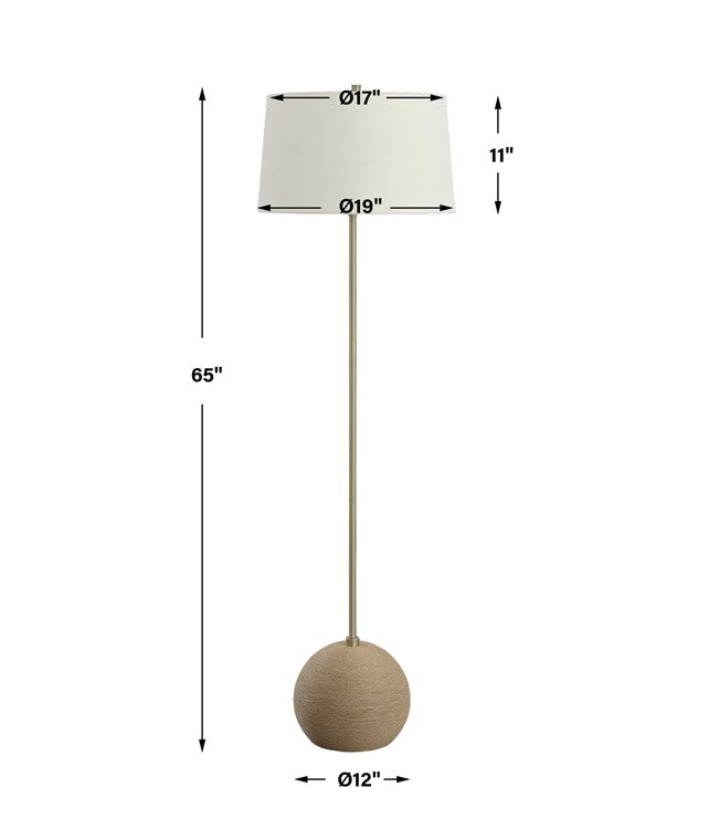 CAPTIVA FLOOR LAMP, BRASS