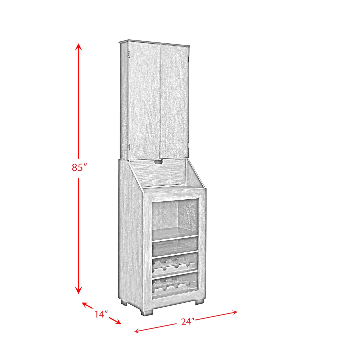 Bones Dartboard Cabinet