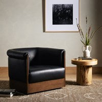 Colby Swivel Leather Chair