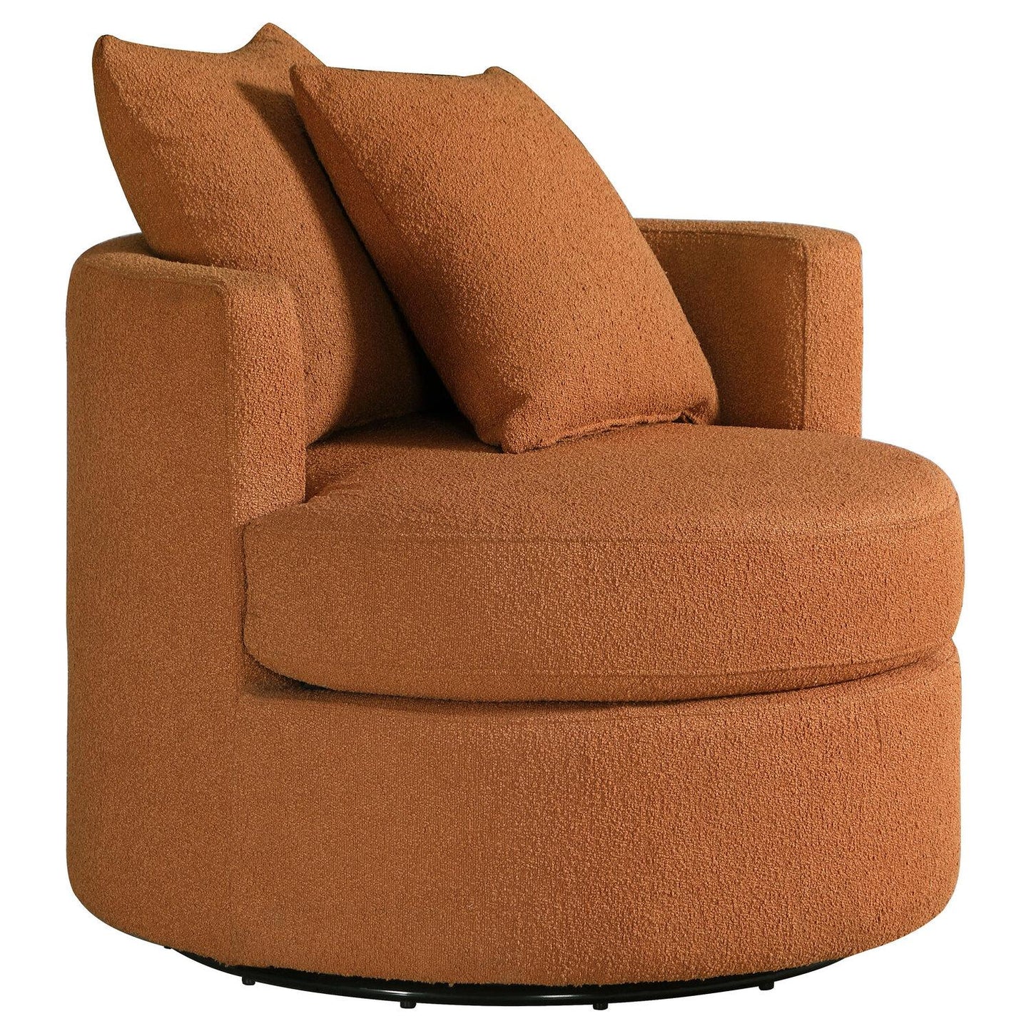Burnt Orange Swivel Chair