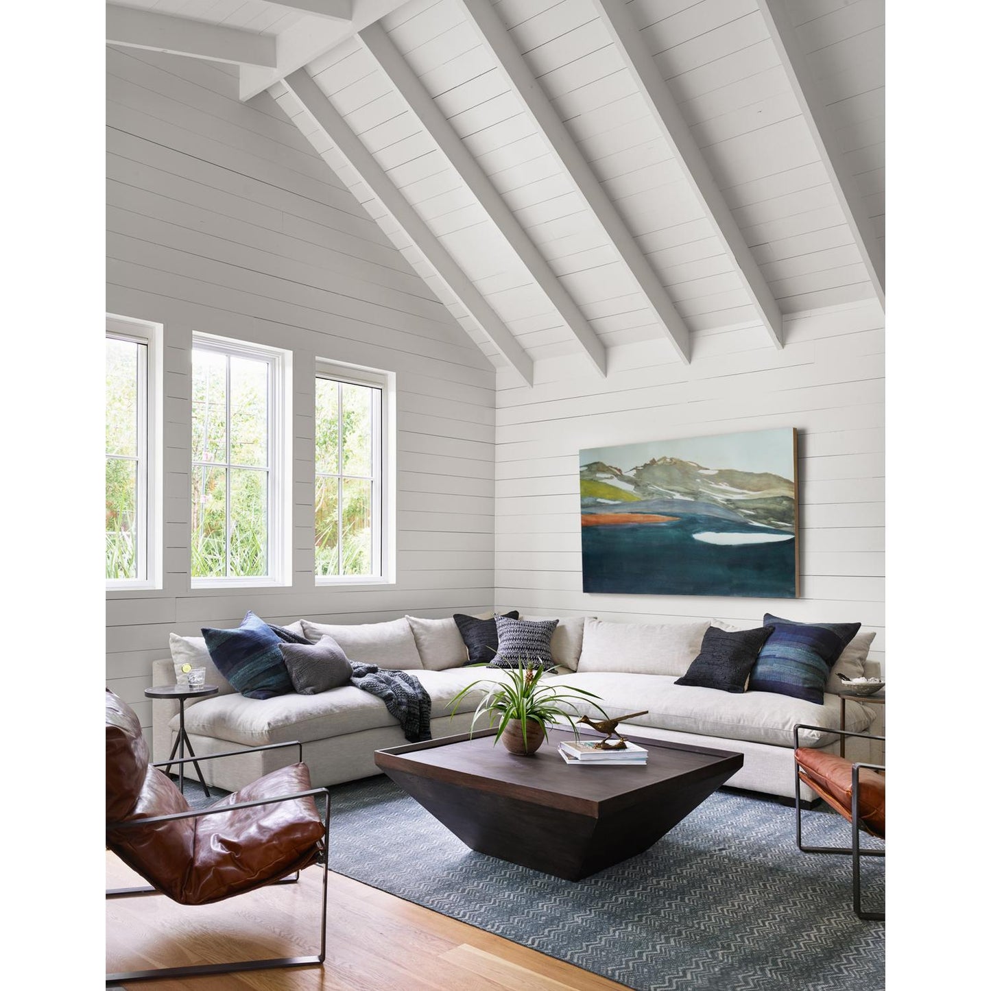 Four Hands Coal Grey Finish Drake Coffee Table