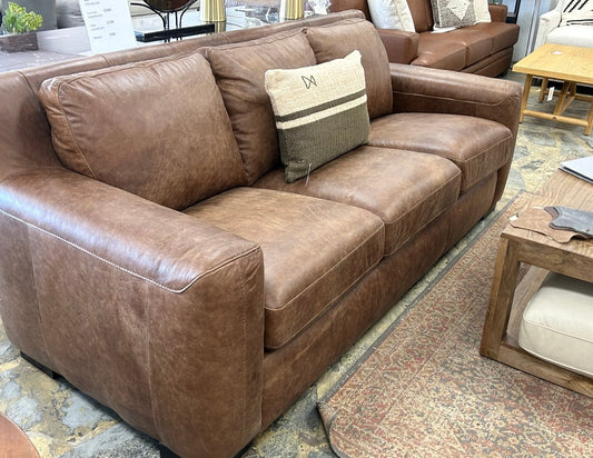 Retro 3 Cushion Sofa Bomber Tan 3511 on