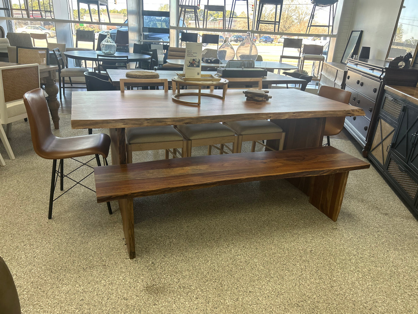 Live Edge Solid Wood Dining Table