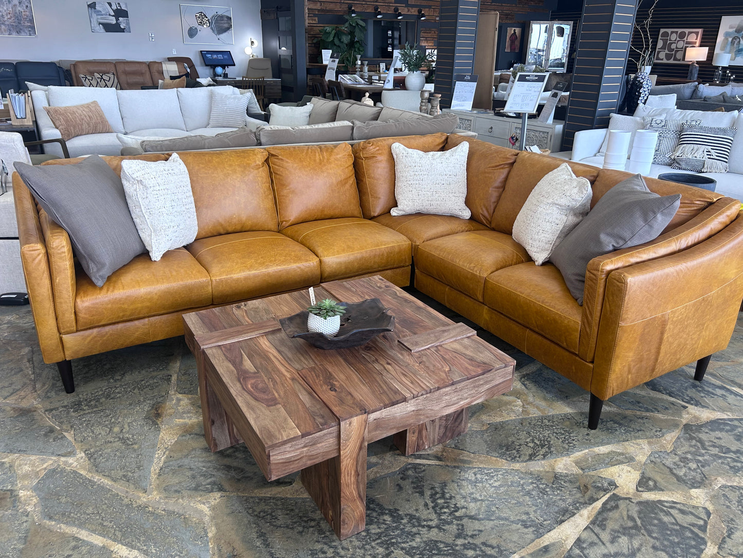 Ava Sectional Bomber Buff
