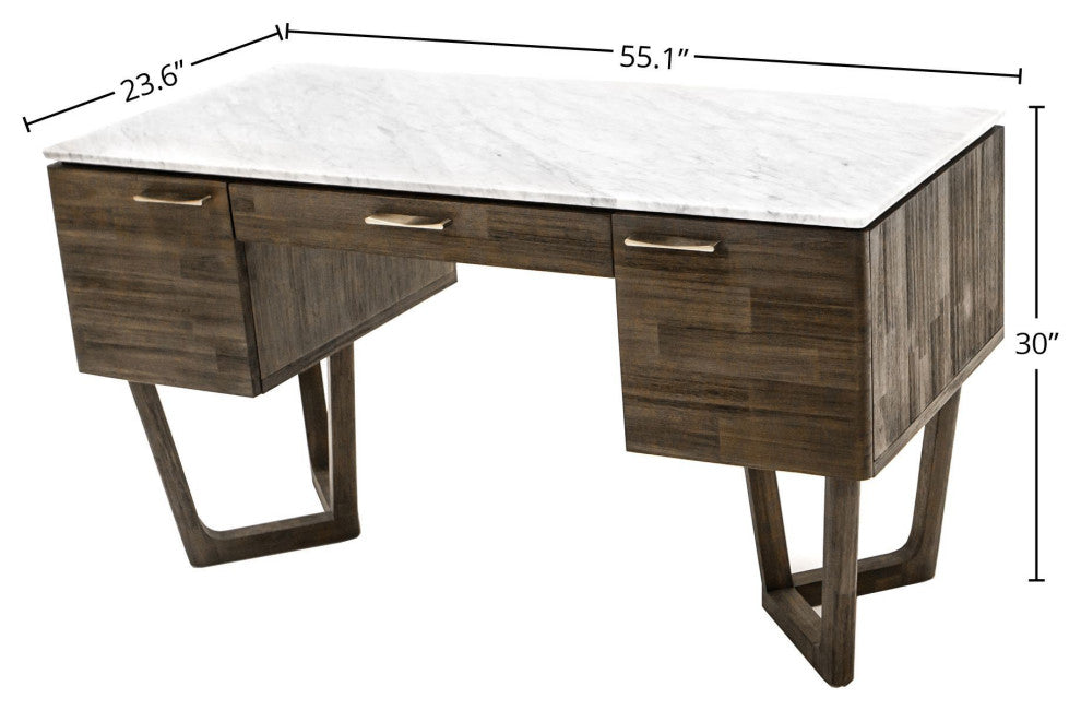 Aura Marble Desk