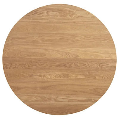 Round 48-Inch Wood Top Dining Table Natural