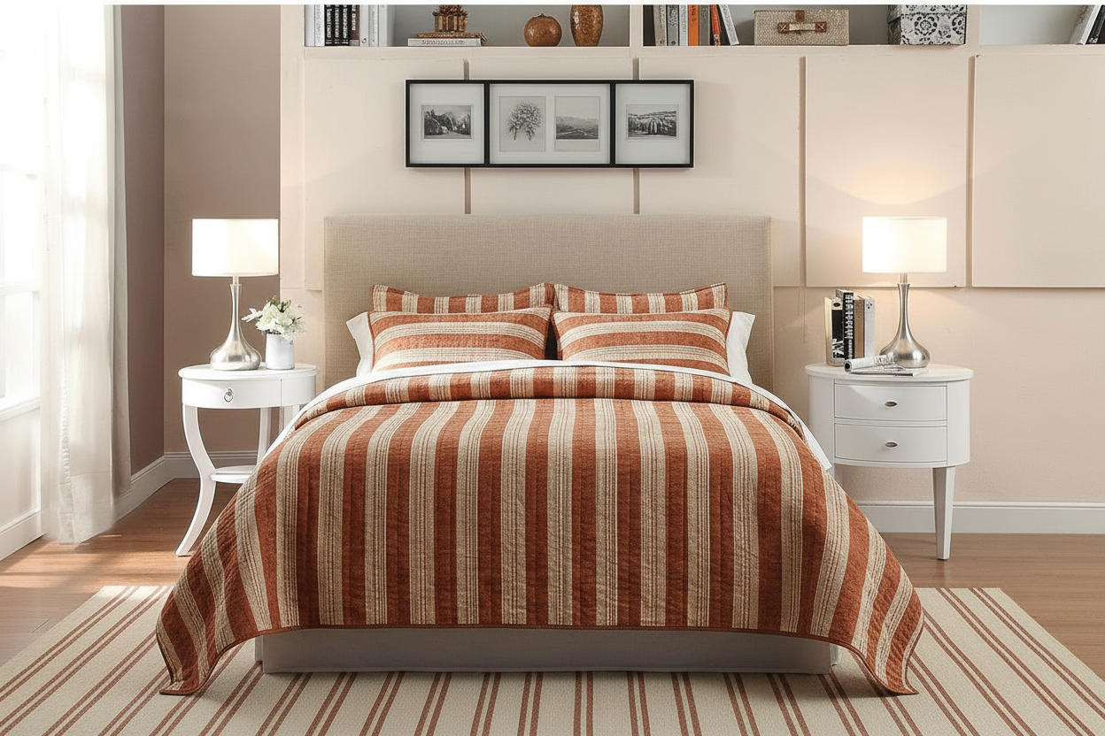 Saint Pierre Upholstered Headboard in Toast Linen