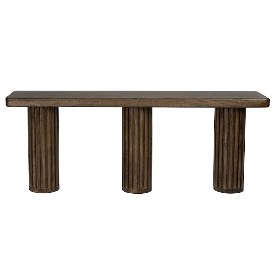 Bradley 72” Console Table in aged Ash