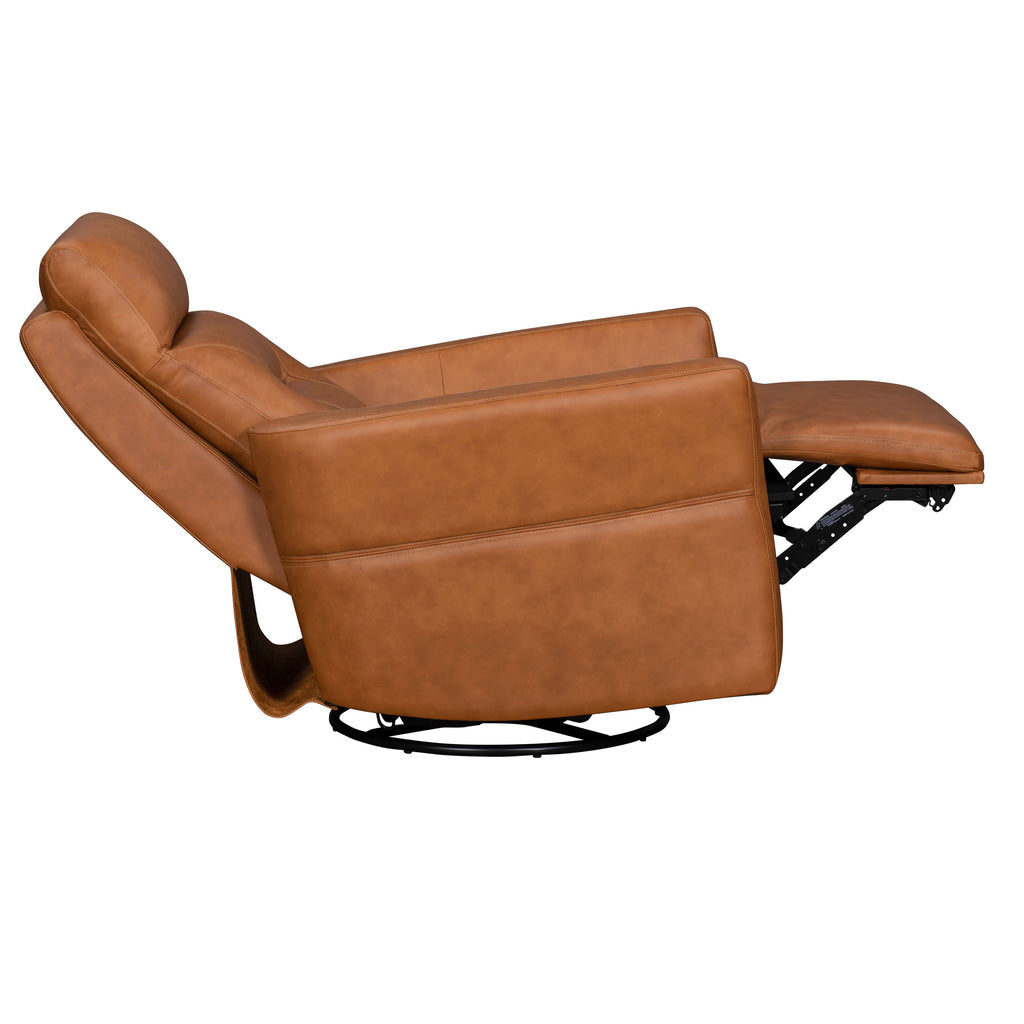 Vintage Caramel Swivel Chair