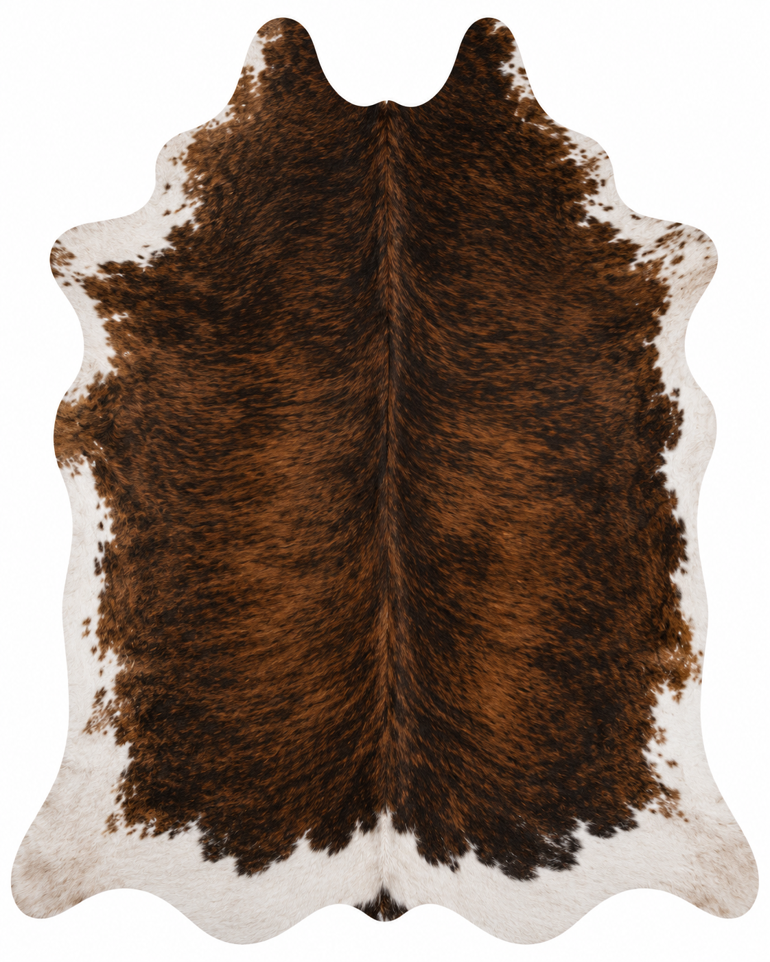 Cowhide area rug