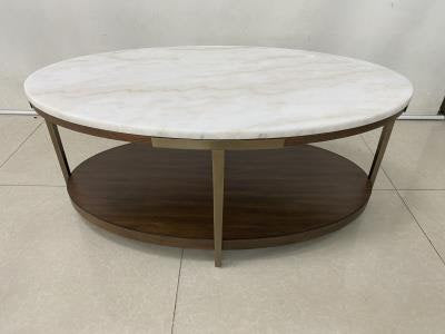 Emery Oval Marble Cocktail Table