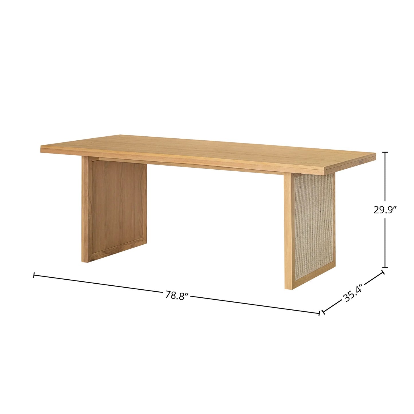 Rattan Washed Dining Table