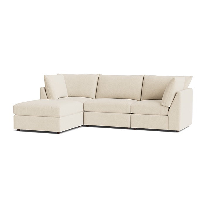 Bassett Beckham Sectional In Cotton