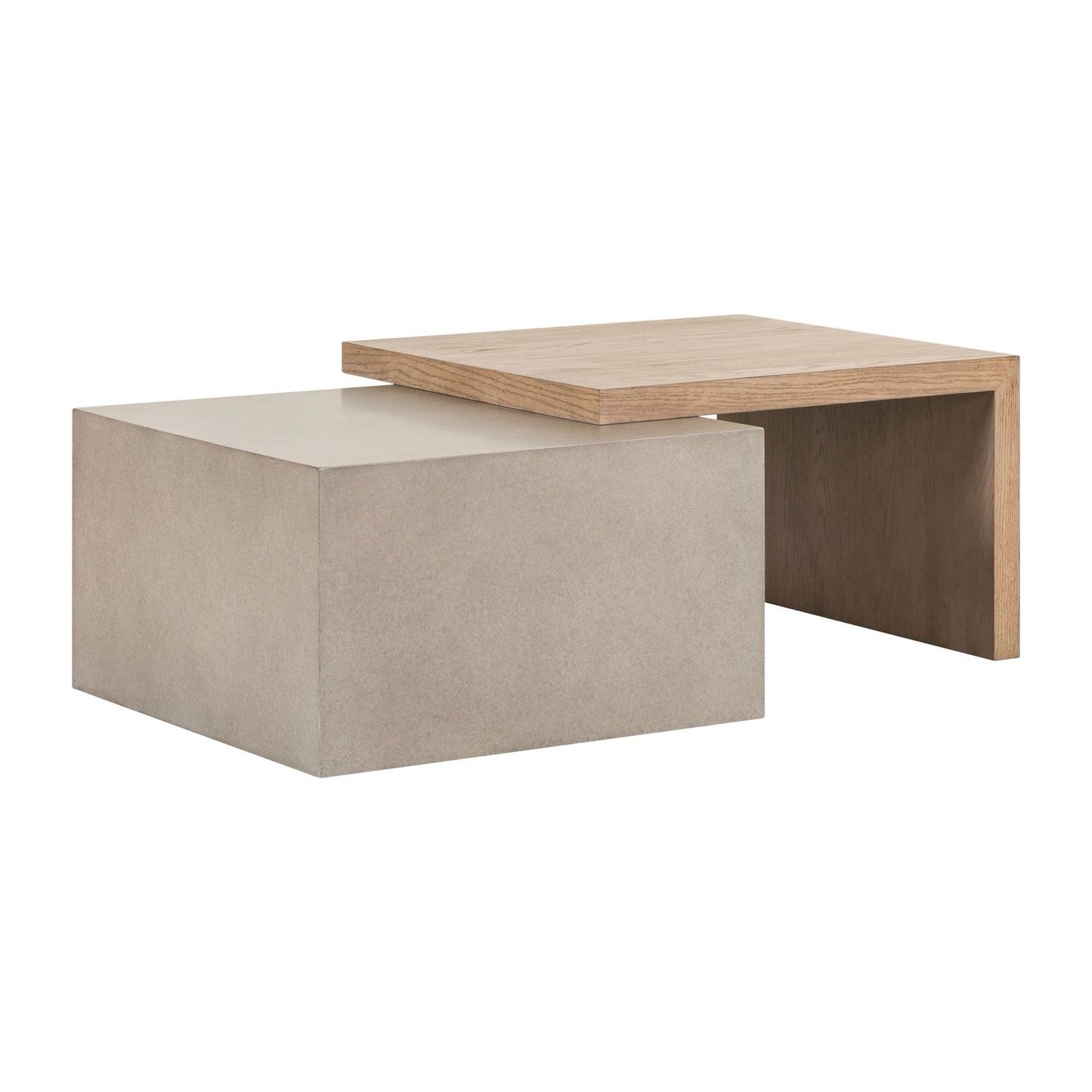 Concrete Finish Wood Coffee Table